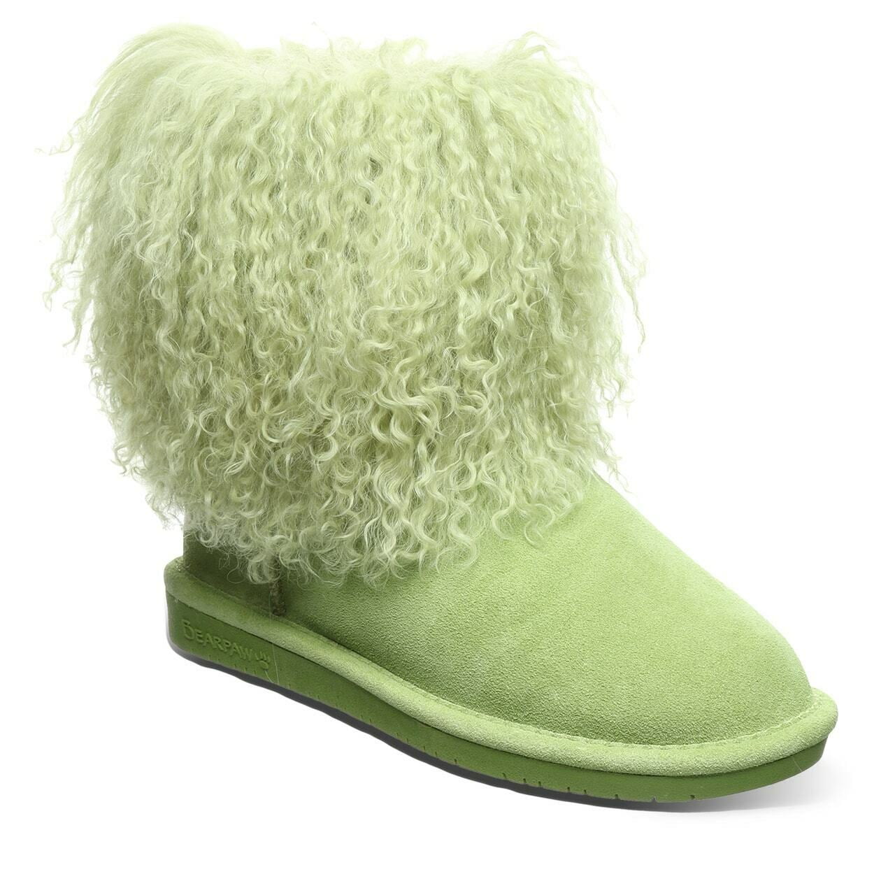Bearpaw Women's Boo Boots | Green | Size 6