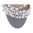 thumbnail image 4 of Lauren Lorraine Sizzle Grey Pearl & Gem Embellished High Heel Two Peice Sandal (9), 4 of 6