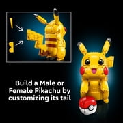 LEGO Pokémon Pikachu and Poké Ball - Collectible Building Sets for Adults, Ages 18+ Pokémon Figure for Display - Desk, Shelf or Office Decor - Gift for Men & Women - 72152