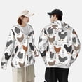 thumbnail image 3 of KLL Retro Rooster Print Men's Women’s UPF 50+ Sun Protection Outdoor Hoodie Jacket Long Sleeve Fishing Hiking Performance Shirt-X-Large, 3 of 6