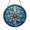 Stained Glass 5.9 Inch, variant on Snowflake Winter Stained Glass Suncatcher Window Decor, Round Glass Hanging Ornament, Seasonal Art Panel, Festive Decorative Gift for Christmas Season