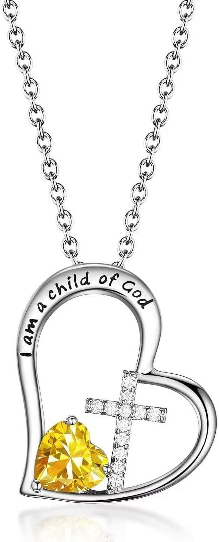 Set Collier & Bracelet Croix - Cadeau Fille Pour Communion, Baptême, Anniversaire (13, 16, 18 Ans) - Rose Et Blanc - 7
