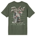 thumbnail image 3 of Pabst Blue Ribbon Adult Monterrey Sage Crew Neck Short Sleeve T-shirt-XXL, 3 of 7
