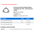 thumbnail image 2 of Converter Inlet Front Exhaust Gasket - Compatible with 1999 - 2003 Chevy Tracker 2000 2001 2002, 2 of 2