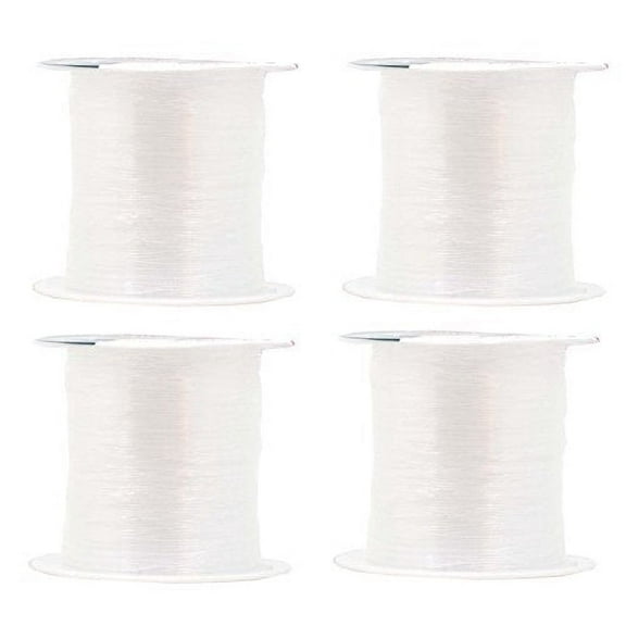 Mandala Crafts Clear Invisible Thread, Nylon Monofilament Line for Quilting, Sewing, Hanging, Seed Beading, Hair Weaving