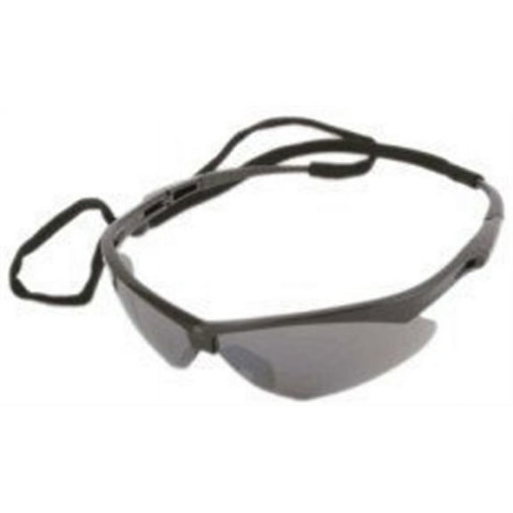 V30 Nemesis Safety Glasses Black Frame, Smoke Lens