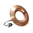 thumbnail image 2 of Nicor Lighting DCR561081204KAC 0.83 in. 901 Lumen Aged Copper LED Recessed Downlight Retrofit Light Fixture - 4000K, 2 of 9