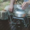 thumbnail image 2 of Portable Foldable Campfire Grills Stainless Grills Grate Camping BBQ Grills Stand with Legs for Outdoors Cooking Hiking, 2 of 9