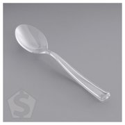 Visions 5 Clear Plastic Tasting Spoon - 500/Box