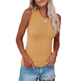thumbnail image 2 of Sherrylily Women Sleeveless Halter Sweater Tank Tops Sexy Rib Knit Fall Vest Camis, 2 of 4