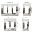 thumbnail image 2 of Yayeee Rocker Switch Wall Plate 2-Gang 4.7"x4.6" Home Decorative Outlet Cover, Gray Hexagons, 2 of 6