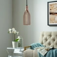 thumbnail image 4 of Modway Glimmer Modern Bottle-Shaped Metal Pendant Light in Rose Gold, 4 of 5