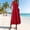 Red, variant on Womens Summer Cotton Linen Dresses Maxi Dress V Neck Sleeveless Beach Vacation Sundress Casual Long Dress with Pockets Red M(M)