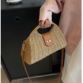 thumbnail image 4 of Bolsa cruzada de paja Molodo con asa superior de rattan para mujer, 4 of 7