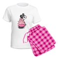 thumbnail image 5 of CafePress - Girly Schnauzer Women's Light Pajamas - Women's Short Sleeve Print T-Shirt and Pants Light Cotton Pajama Set, 5 of 7