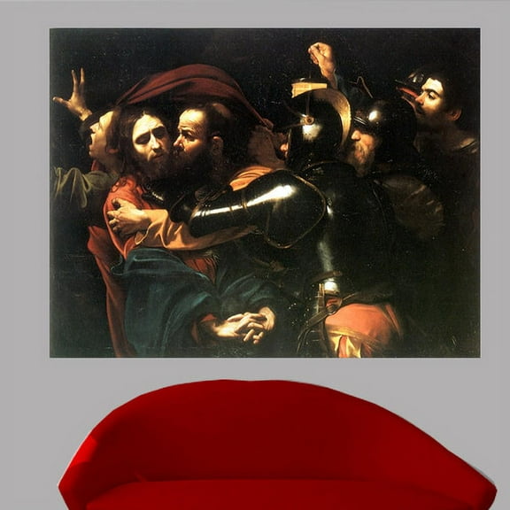 Caravaggio "Kiss of Judas" Wall Decal