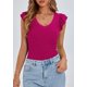 thumbnail image 3 of Remera PRETTYGARDEN Mujer Cuello en V Volados Sin Mangas Ajustada XXL, 3 of 8