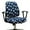Star, variant on Office Chair Cover Stretchable Computer Desk Chair Seat Covers Anti-Dust Universal Split 2 Piece Rotating Swivel Chair Slipcover Protector