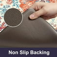 thumbnail image 4 of KIMDOE Kitchen Rugs Cushioned Anti Fatigue Kitchen Mat Non-Skid Waterproof Kitchen Runner Rug Ergonomic Comfort Foam Standing Mat for Kitchen Decor,Floors,Office,Laundry,Orange Blue 17"x29.5"+17"x47", 4 of 6