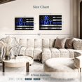 thumbnail image 4 of Elephant Stock Emt Flag Wall Art - Horizontal Canvas Wall Art - Living Room Wall Decor - Profession Canvas - Black And Blue Decor - 36" x 24", 4 of 8