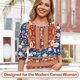thumbnail image 3 of Camiseta tipo túnica Blingfit para mujer, casual, holgada, modelo H2025 S, 3 of 5