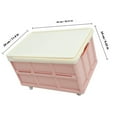 thumbnail image 2 of BESTYASH Stackable Trunk Crate Pink Waterproof Shoe Storage 1Pack, 2 of 7