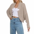 thumbnail image 1 of Njdvhb Cardigan Tricoté à Manches Longues Sans Capuche pour Femmes, Mode Décontractée, 1 of 4