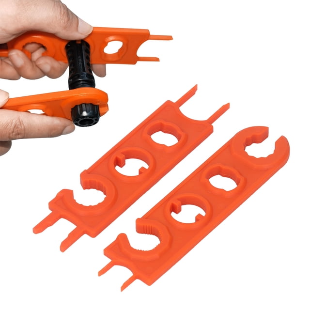 Llave Fotovoltaica, 2 Piezas Llave Para Conector De Panel Solar Operación Simple PPO PSA Naranja Durable Práctica Para Diodo