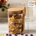 thumbnail image 3 of Recipiente de vidrio para azúcar de 450 ml con cuchara, paquete de 4, OneDream, 3 of 7