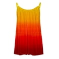 thumbnail image 4 of JGGSPWM Womens Pleated Flowy Ombre Top and Tank Tops Fashion Basic Casual Comfy Vest Tees Crewneck Sleeveless Camisoles Orange XXL, 4 of 5