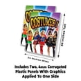 thumbnail image 2 of Costumes With Characters (24" X 36") 4mm Corrugated Plastic Panel, Graphics Applied To 1 Side (Pk of 2), 2 of 4