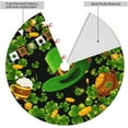 thumbnail image 3 of St Patrick''s Day Tree Skirt Xmas Tree Mat Halloween Christmas Tree Ornaments Decorations Holiday Party Indoor Outdoor 30", 3 of 6