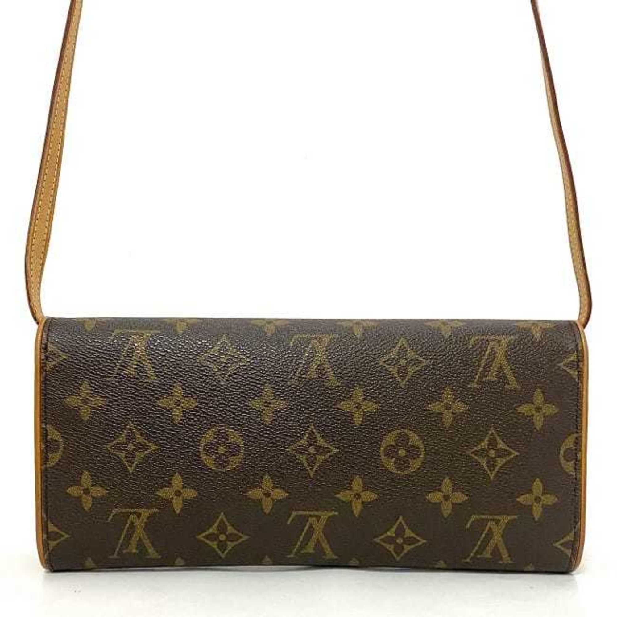 Used Louis Vuitton Pochette Twin Gm/M51852/Shoulder Bag/Pvc/Brw
