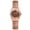 Brown, variant on Women's Elastic Wrist Watches: Rhinestones Stretch Band Rosegold Octagonal Analog Quartz Bling Watch