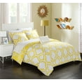 thumbnail image 2 of Chic Home Asya 6-Piece Reversible Geometric Duvet Cover Set, Twin, Yellow, 2 of 6
