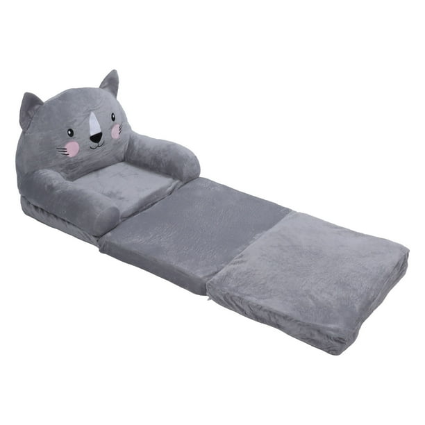 Sofá para bebé, silla para niños pequeños, sofá gris con dibujos animados, sofá para bebé, máxima fiabilidad
