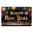 thumbnail image 2 of 71x45" Happy New Year Banner 2026, Fabric Backdrop Parties, Home Decor, Photography, and NYE Celebrations, G, 2 of 9