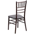 thumbnail image 5 of Maklaine Contemporary Wood Chiavari Stacking Dining Side Chair in Walnut, 5 of 8