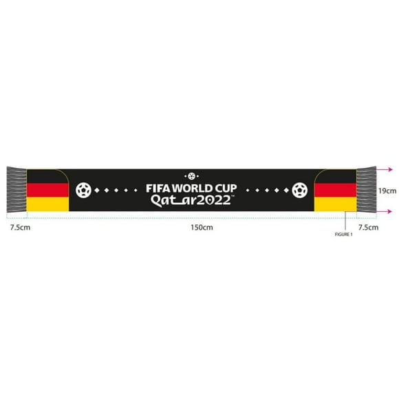 Allemagne - Foulard Acrylique Coupe du Monde FIFA 2022