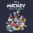 thumbnail image 2 of Toddler's Mickey & Friends Distressed Retro Group  Graphic Tee Navy Blue 2T, 2 of 3