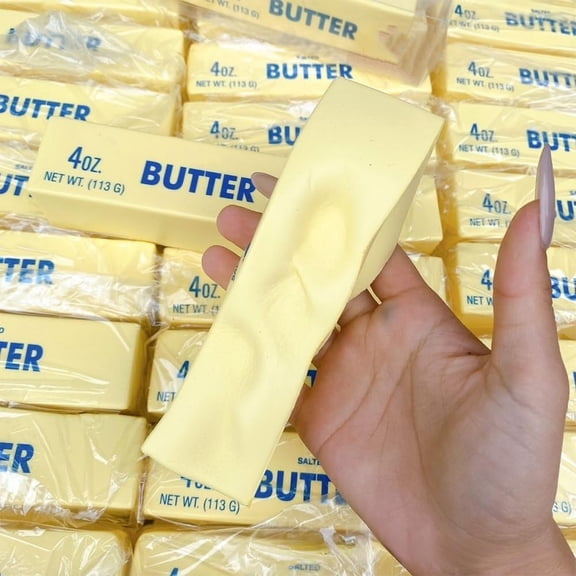 1 Pack Squeezable Butter Stick - Super Soft Slow-Rebound Sensory Toys,Fun Stress Relief for Family & All Ages