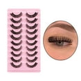 thumbnail image 3 of 10 Pairs Russian Strip Lashes Curly Handmade   F  19x10.5x1.5CM, 3 of 8