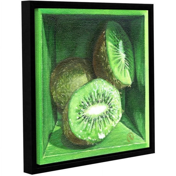 ArtWall Paige Wallis "Kiwi" Gallery-wrapped Floater-framed Canvas