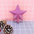 thumbnail image 4 of Christmas Tree Topper Star - 8 inch Glitter Pink Treetop for Xmas Tree, Holiday Party Home Decoration Sparkling Star Ornaments, 4 of 4