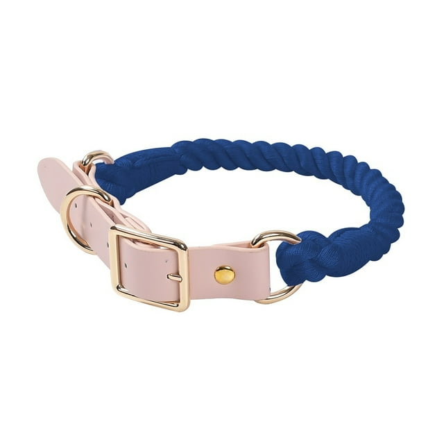 Ensemble de Laisse Colorée Tissée à la Main pour Chien, Collier pour Chien en Cuir