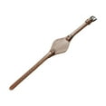 thumbnail image 1 of Correa de reloj de cuero ajustable Premium pequeña correa de repuesto correa de reloj elegante caqui oscuro, 1 of 8