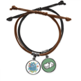 thumbnail image 1 of Pulsera Cuerda Mano Cadena Cuero Dinero Amo a Hong Kong Unbranded M, 1 of 2