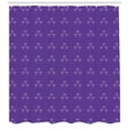thumbnail image 3 of Carnival Shower Curtain, Fleur-de-Lis Pattern with Mardi Gras Celebration Victorian Rococo Baroque Art Design, Fabric Bathroom Set with Hooks, 69W X 75L Inches Long, Purple, by Ambesonne, 3 of 3