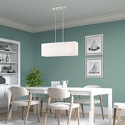 Livex Lighting Summit 3 Light Linear Chandelier in Brushed Nickel