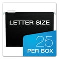thumbnail image 6 of Colored Hanging Folders, Letter Size, 1/5-Cut Tab, Black, 25/box | Bundle of 5 Boxes, 6 of 7